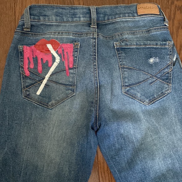 🔥 This week’s sale!
Aeropostale Skinny Designer Art Jeans Handpainted - Picture 6 of 13